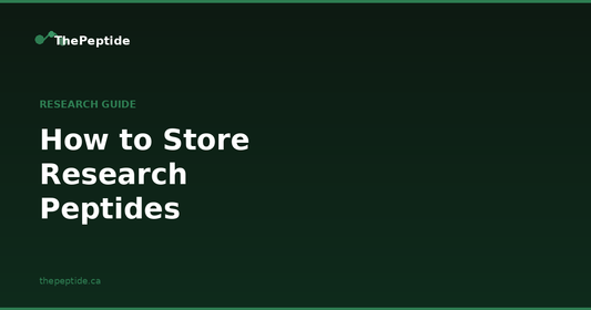 How to Store Research Peptides: Complete Stability Guide